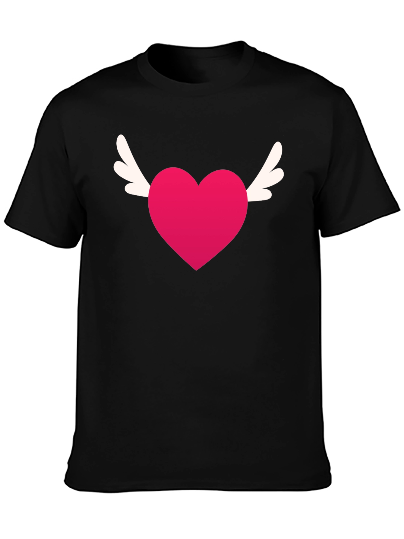 Winged Heart Tee - Black Graphic T-Shirt