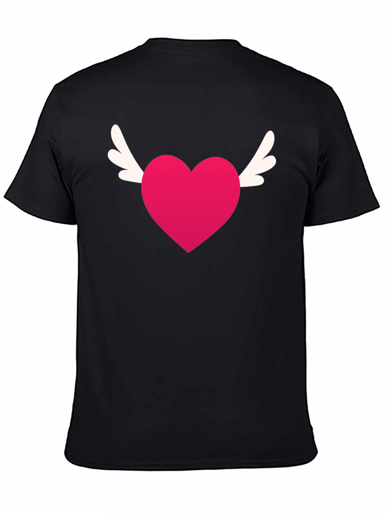 Winged Heart Tee - Black Graphic T-Shirt