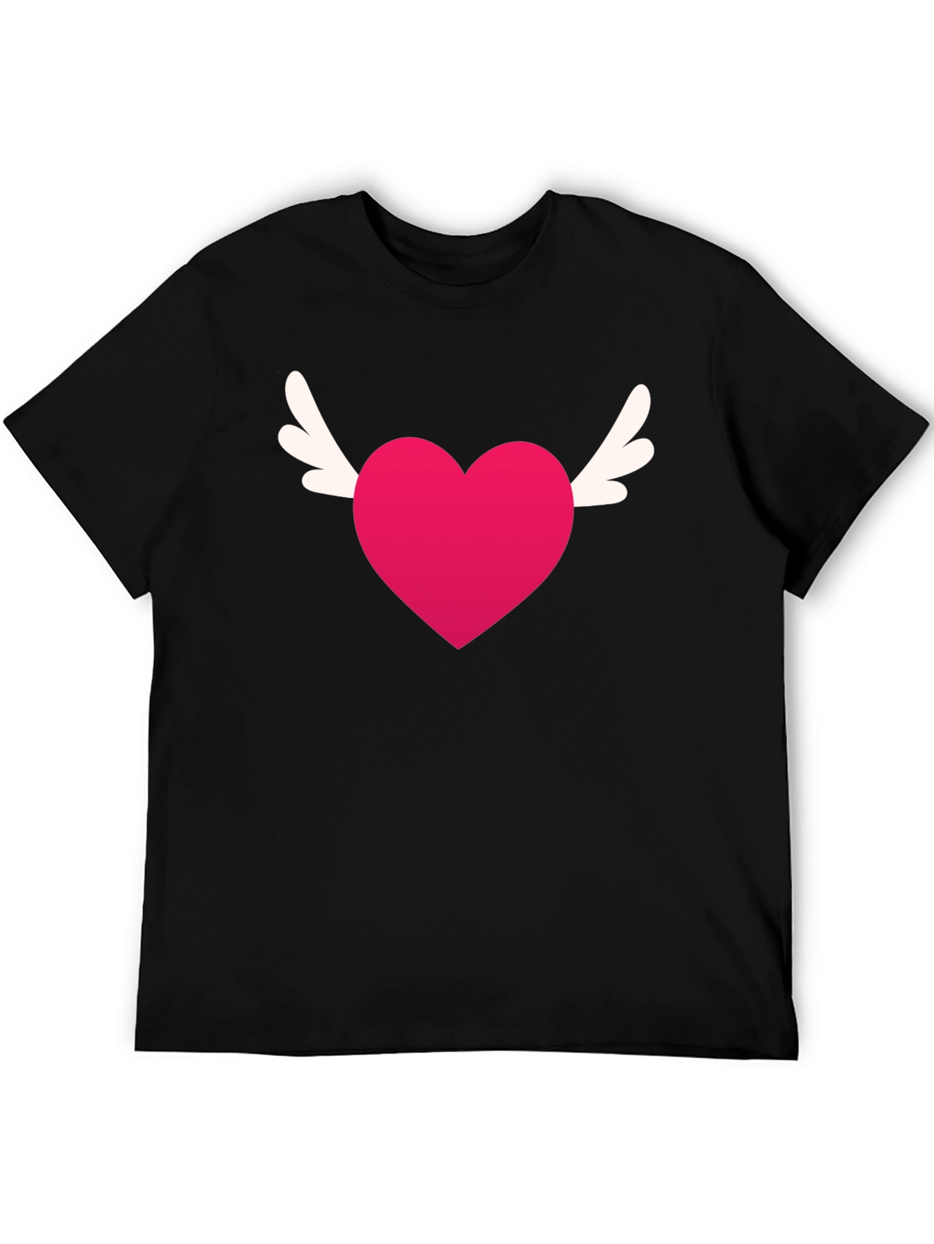 Winged Heart Tee - Black Graphic T-Shirt
