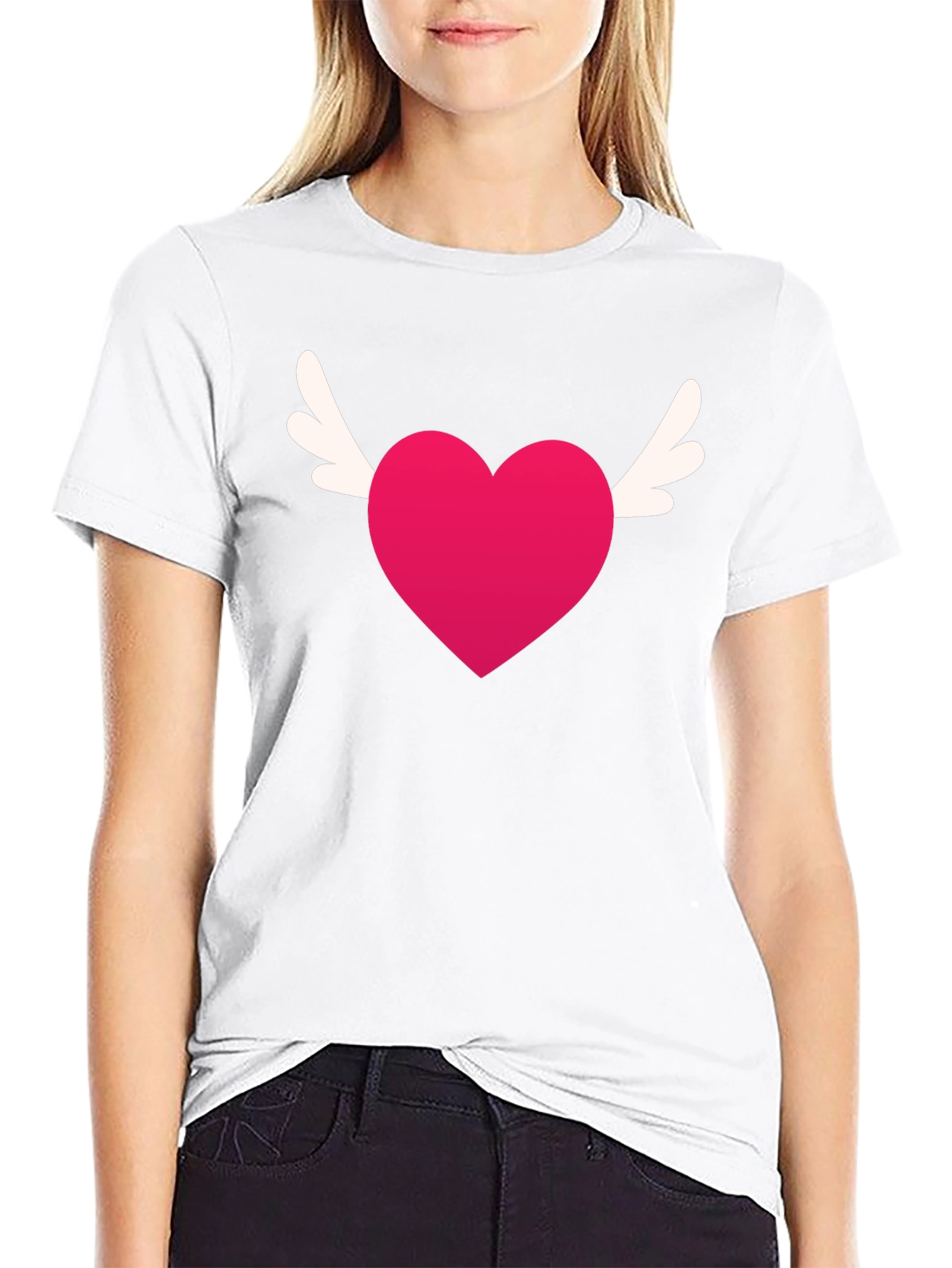 Winged Heart Tee - Black Graphic T-Shirt