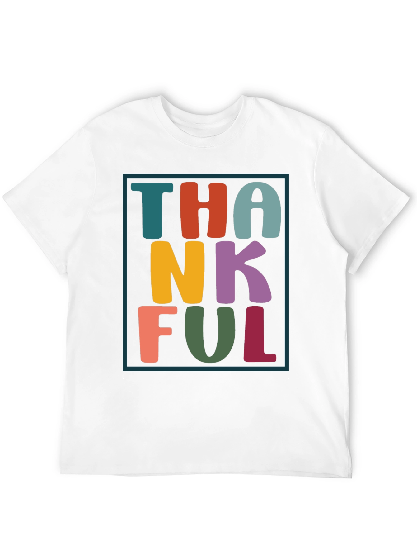 Thankful Graphic Tee - Festive Fall Apparel