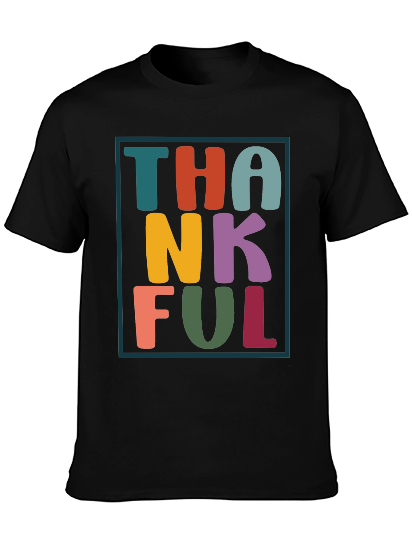 Thankful Graphic Tee - Festive Fall Apparel