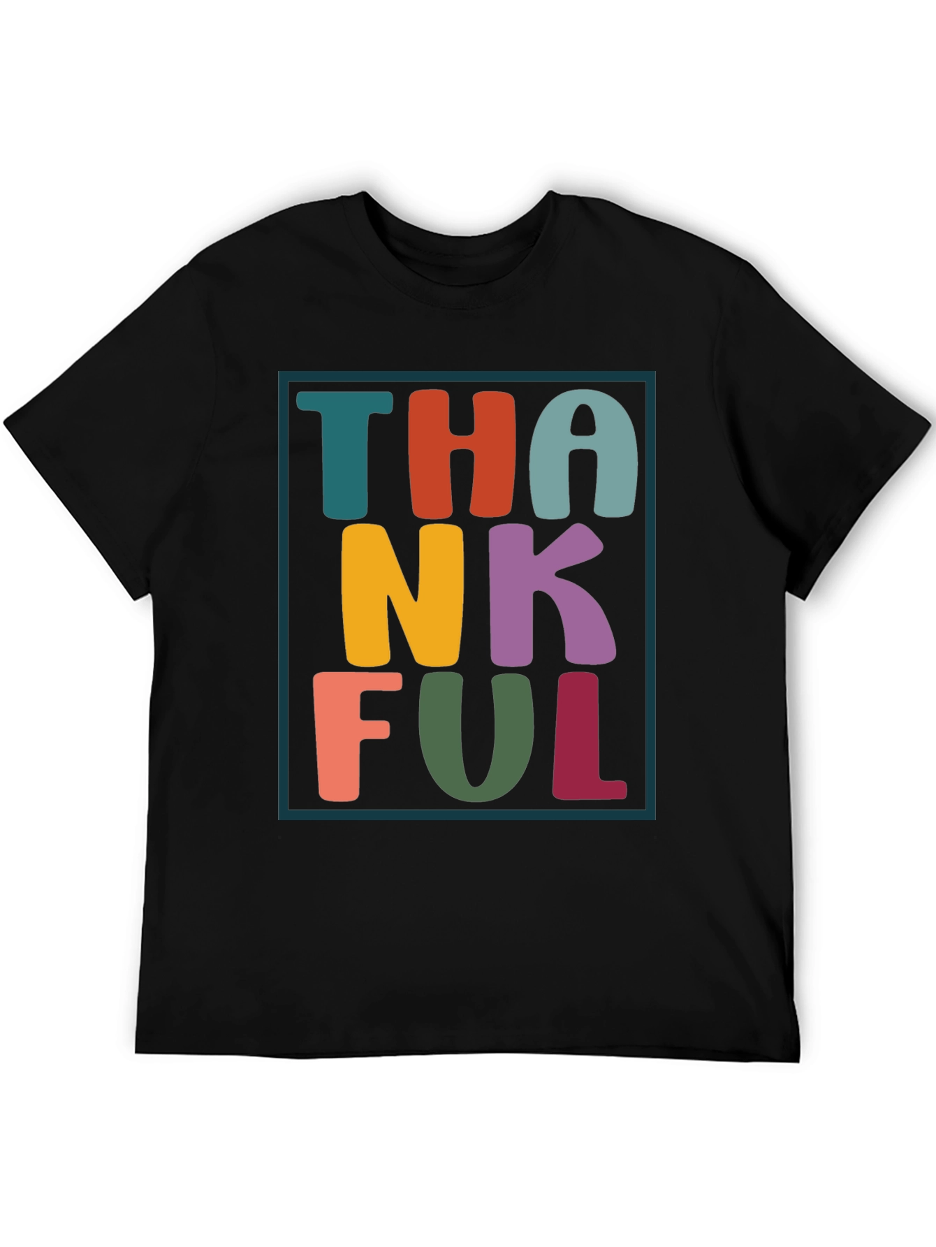 Thankful Graphic Tee - Festive Fall Apparel