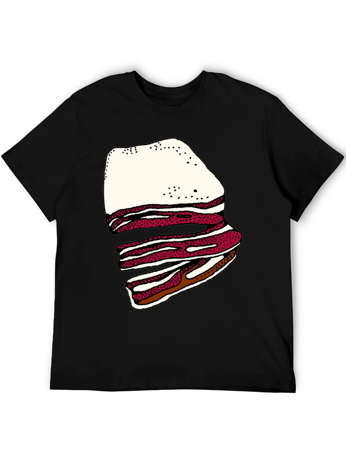 Bacon Stack Graphic T-Shirt - Casual Tee
