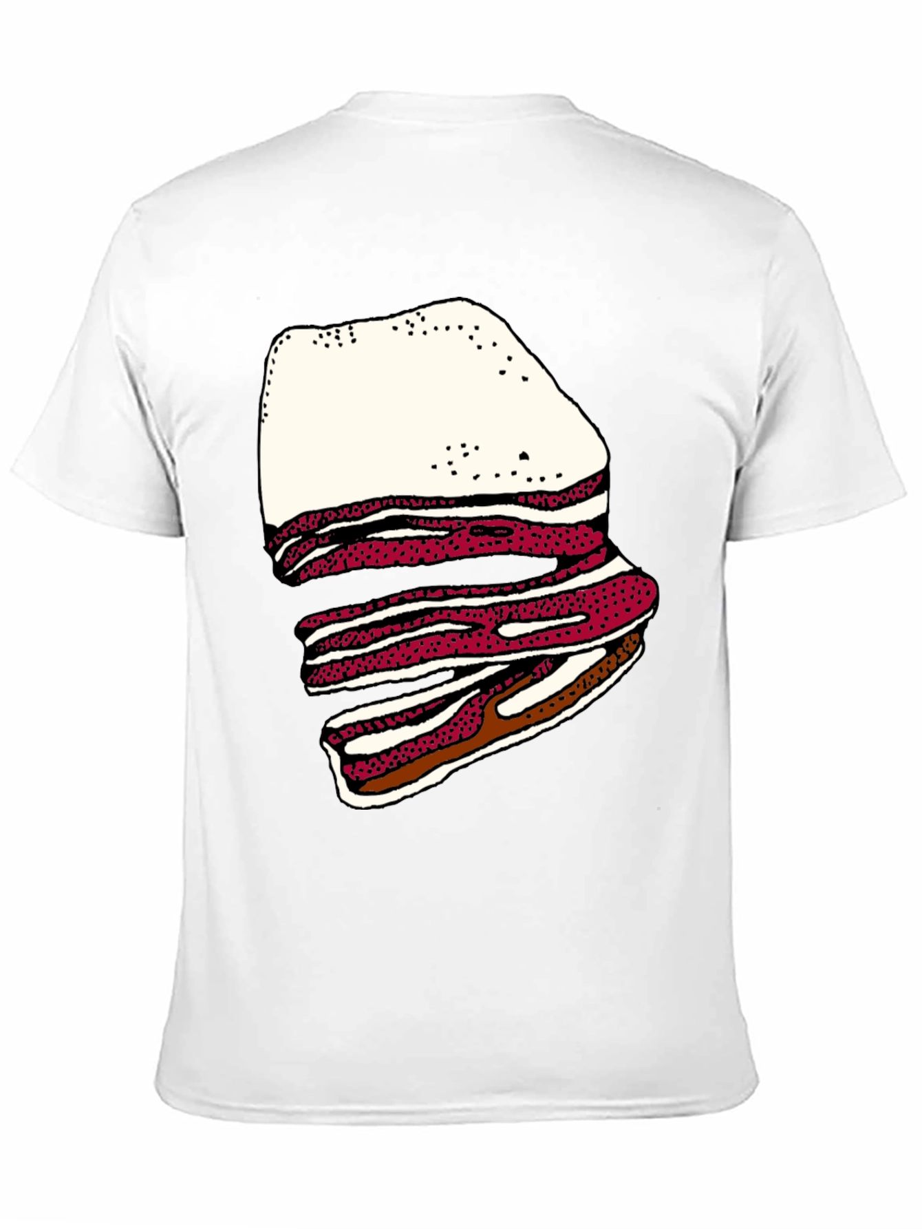 Bacon Stack Graphic T-Shirt - Casual Tee