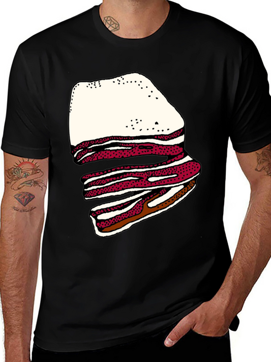 Bacon Stack Graphic T-Shirt - Casual Tee