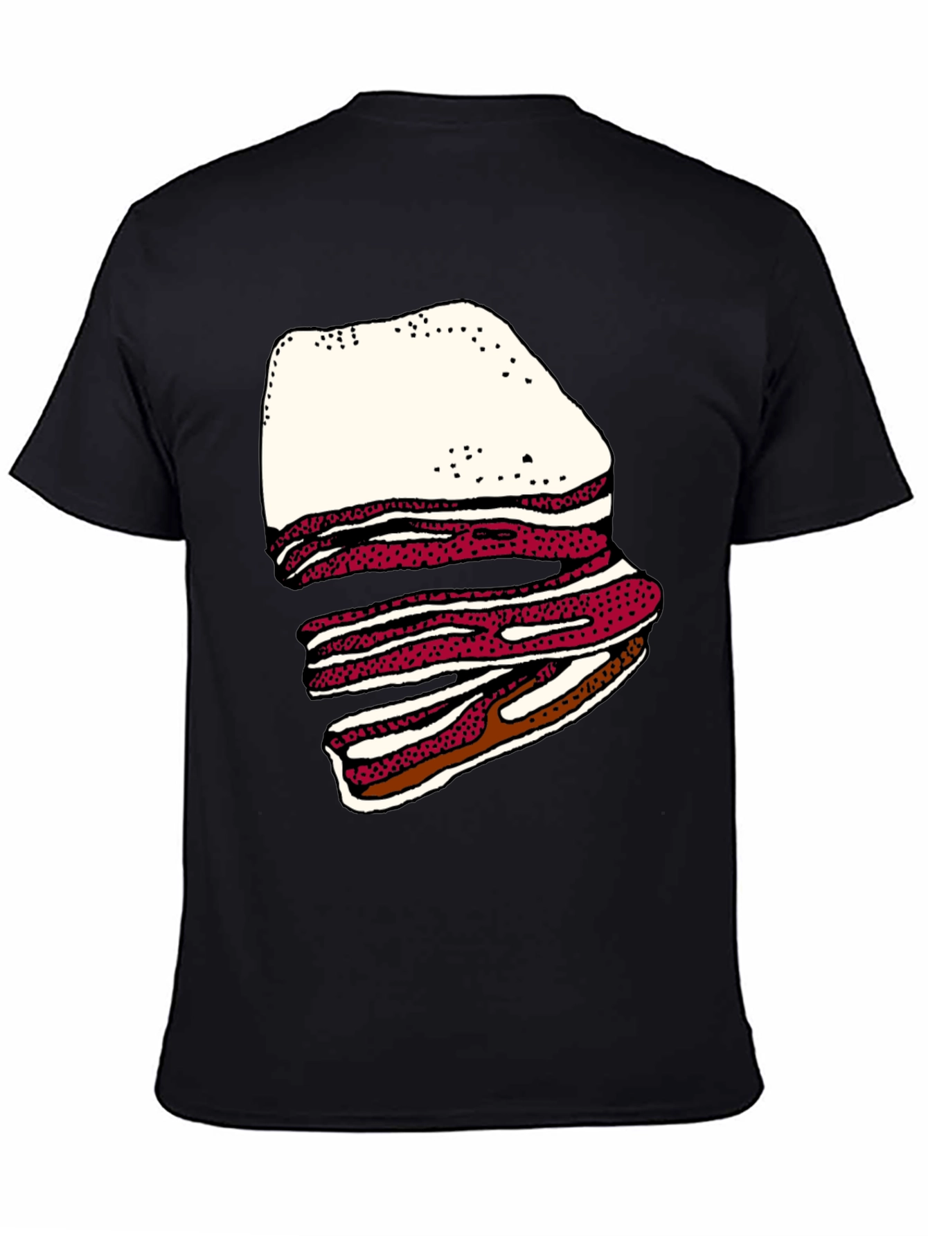 Bacon Stack Graphic T-Shirt - Casual Tee