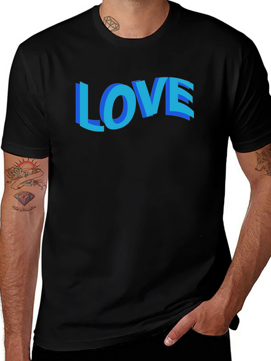 LOVE Graphic T-Shirt - Stylish Black Cotton Tee