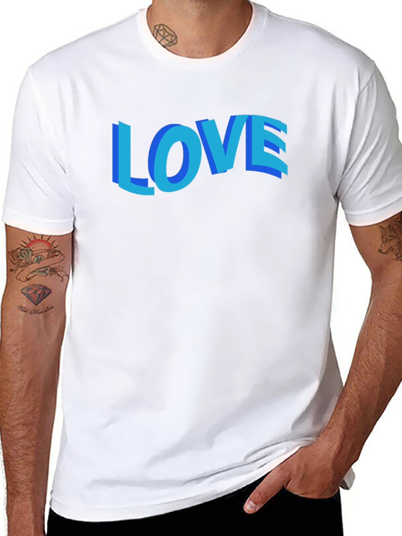 LOVE Graphic T-Shirt - Stylish Black Cotton Tee