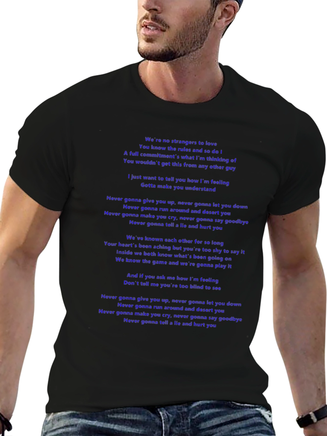 Lyric T-Shirt - Never Gonna Give You Up