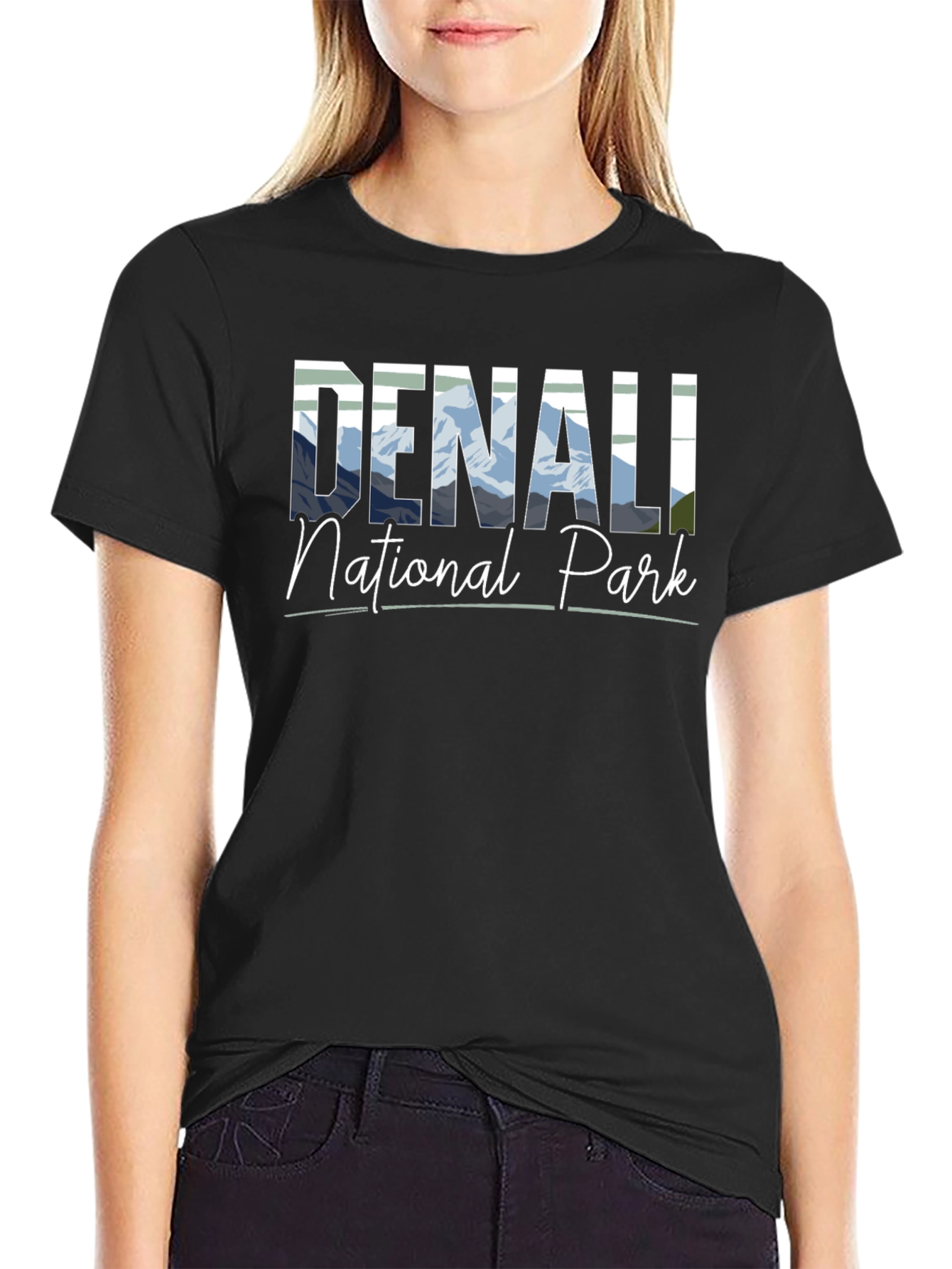 Denali National Park Black T-Shirt