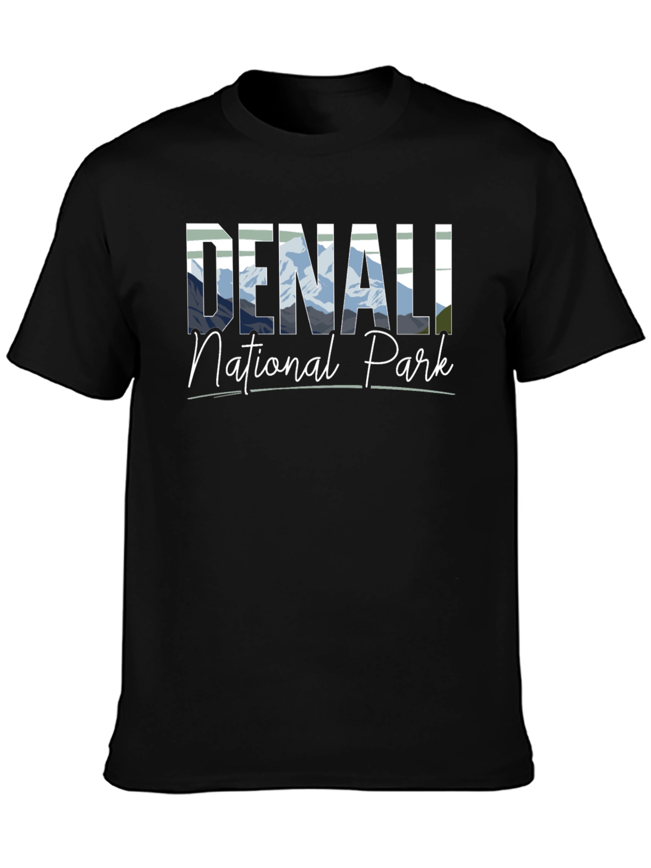Denali National Park Black T-Shirt