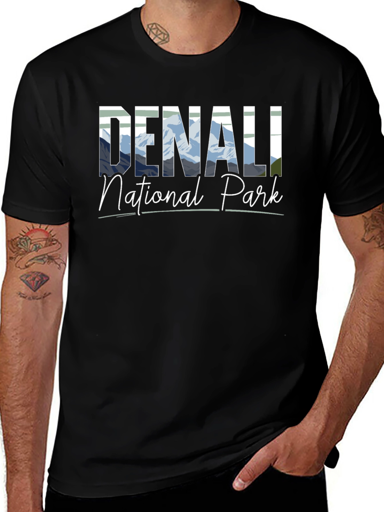 Denali National Park Black T-Shirt