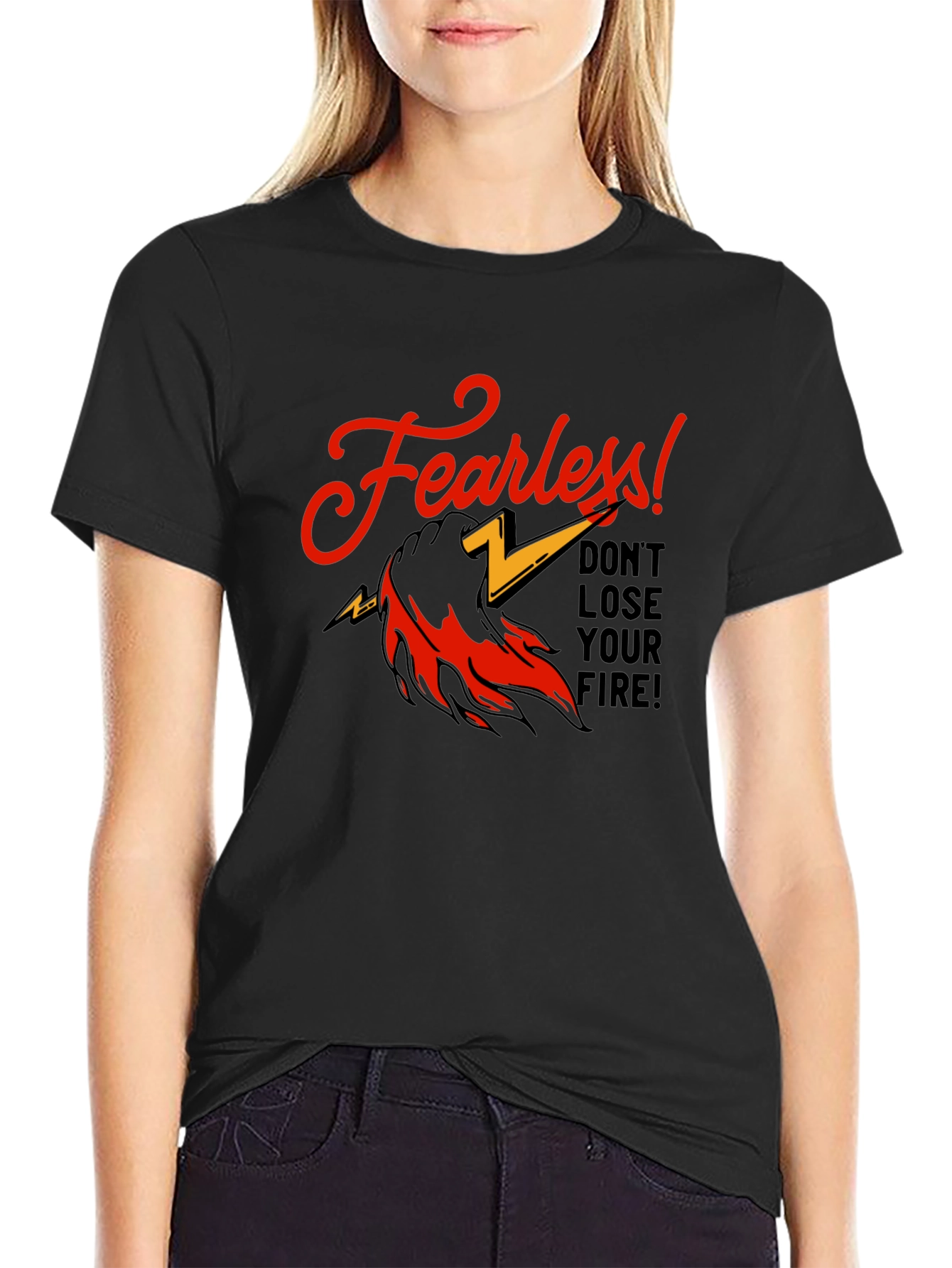 Fearless Graphic Print T-Shirt