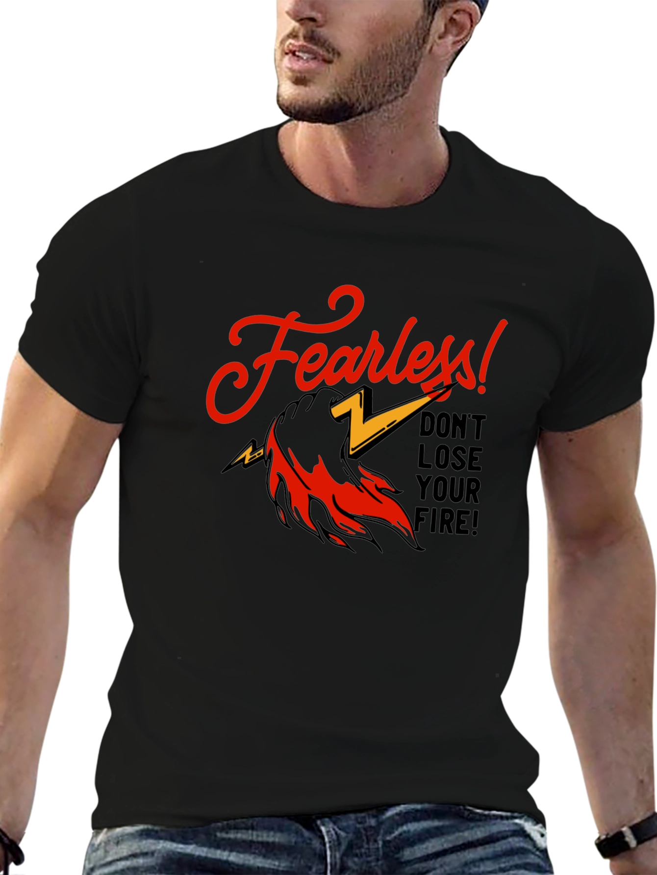 Fearless Graphic Print T-Shirt