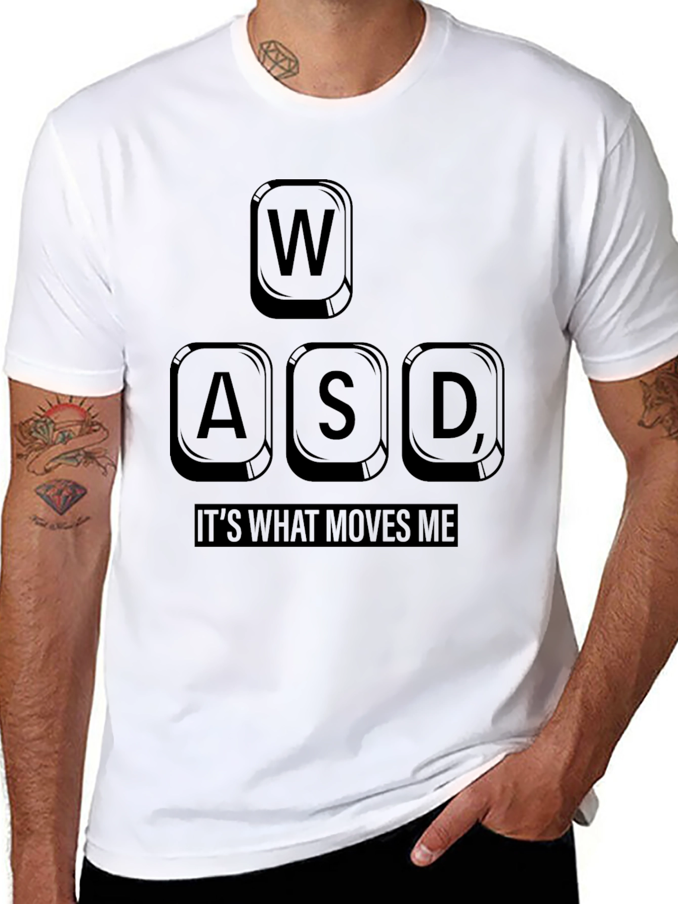 Gamer T-Shirt: WASD - Its What Moves Me