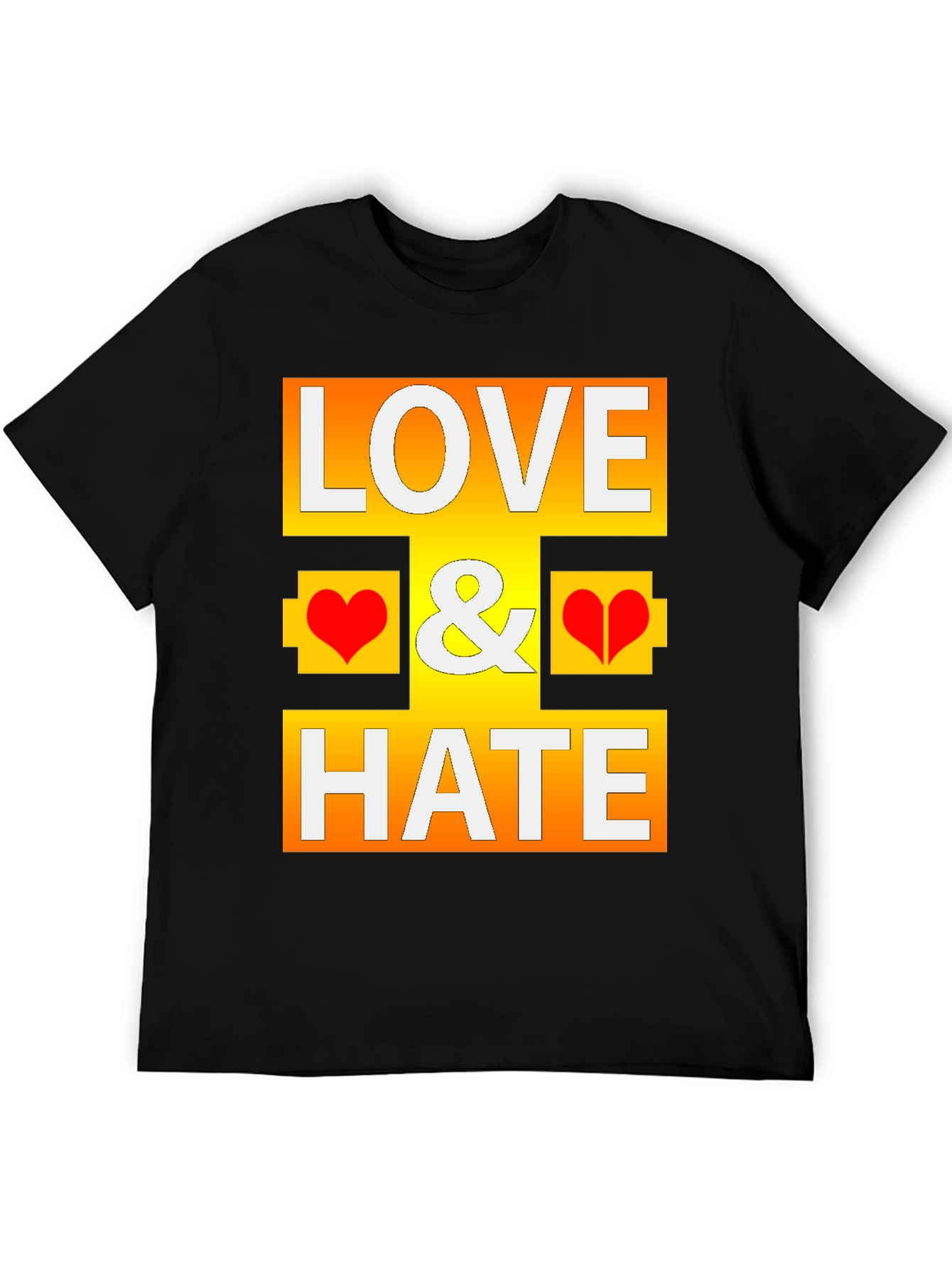 Love & Hate Graphic T-Shirt - Bold Statement Tee