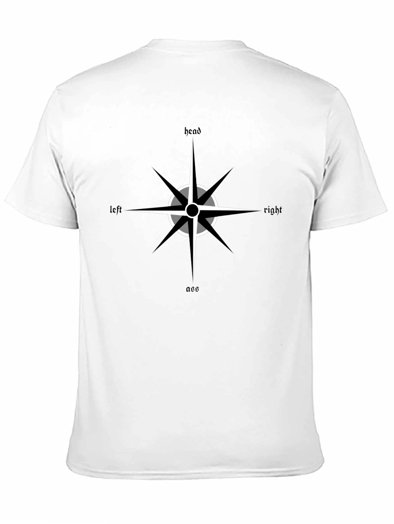 Directional Compass Black Graphic Tee