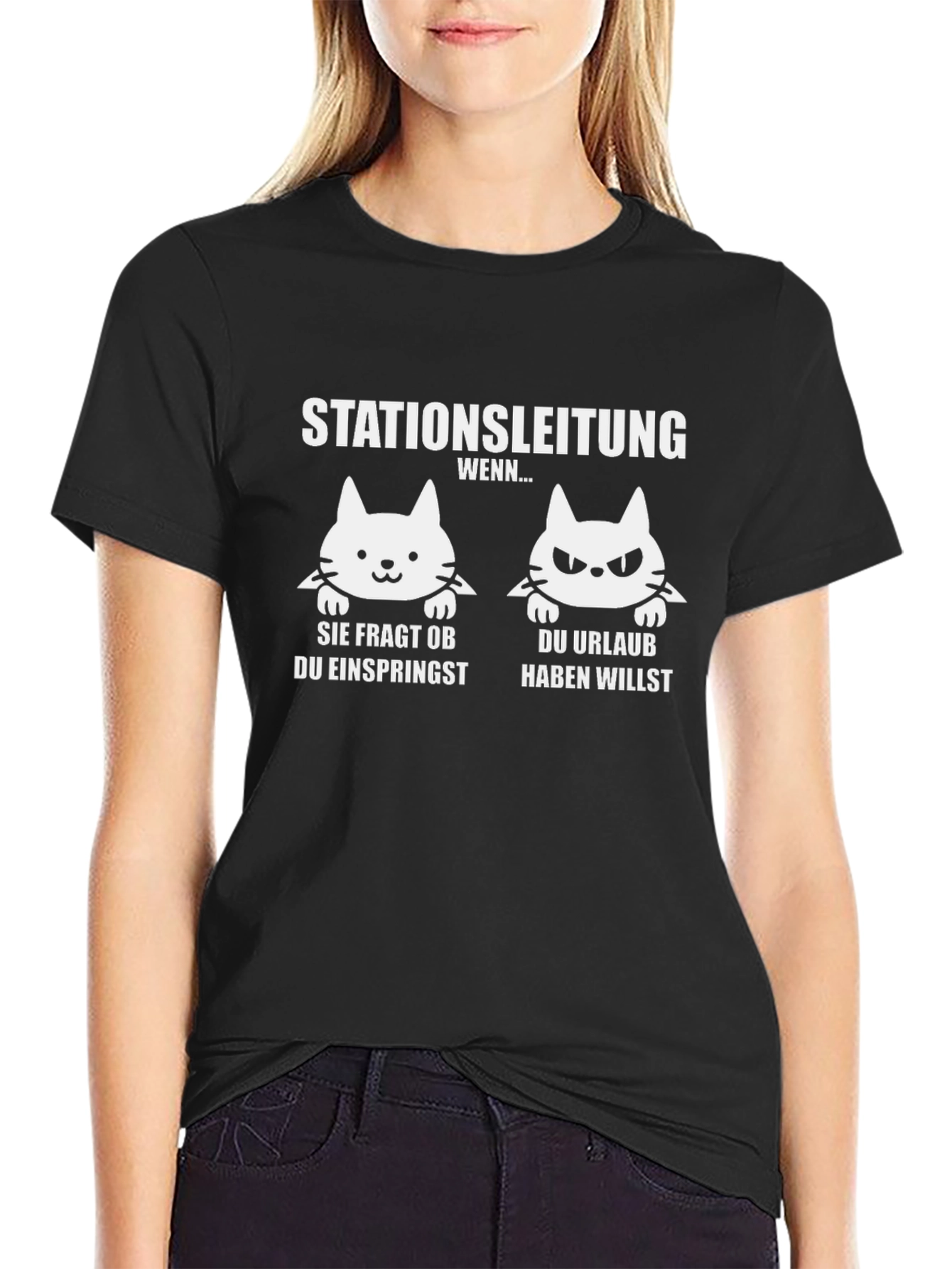 Station Management Funny Cat T-Shirt