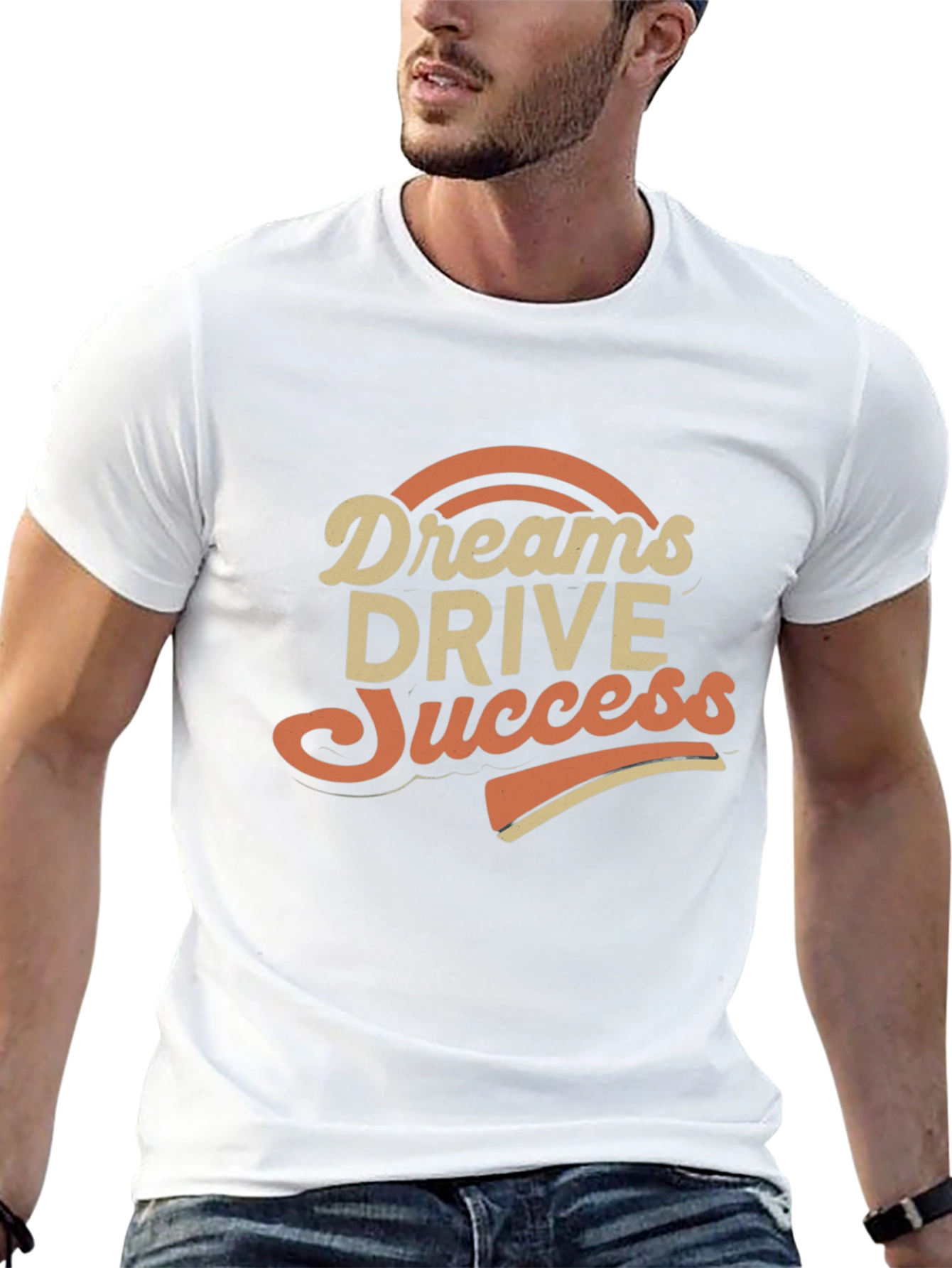 Dreams Drive Success Black Graphic Tee