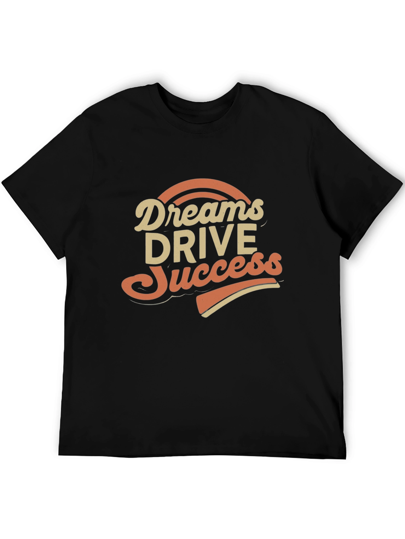 Dreams Drive Success Black Graphic Tee
