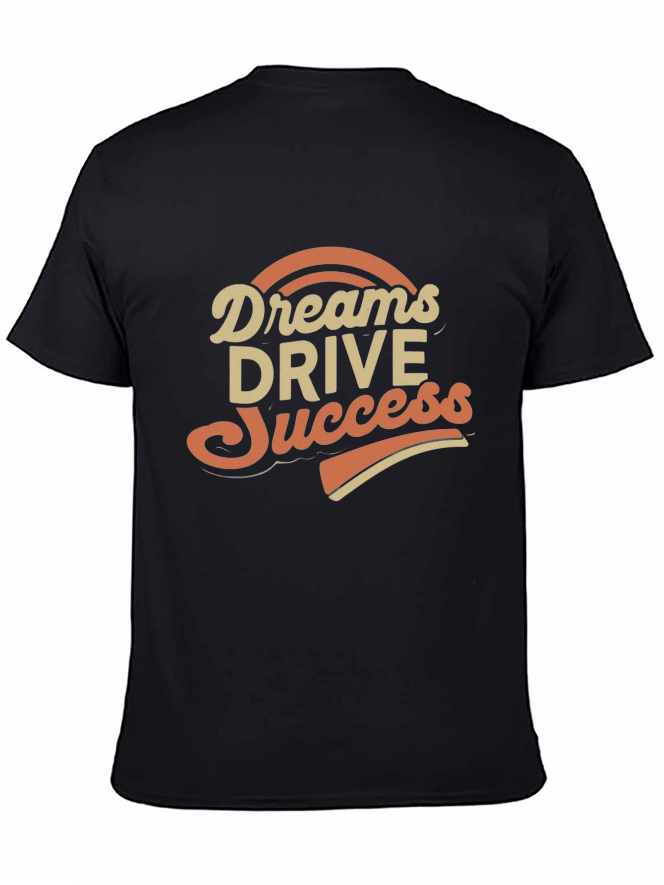 Dreams Drive Success Black Graphic Tee