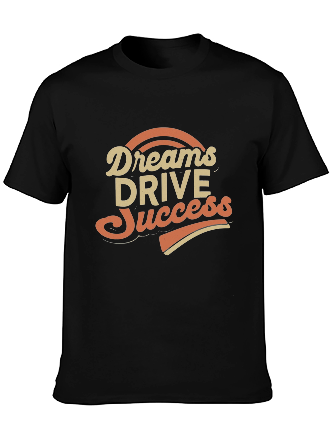 Dreams Drive Success Black Graphic Tee