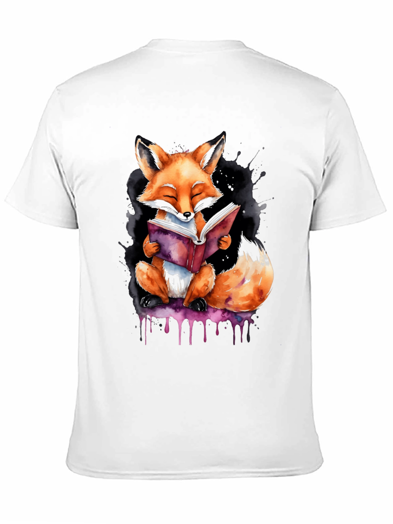 Reading Fox Graphic Tee - Stylish Unisex T-Shirt