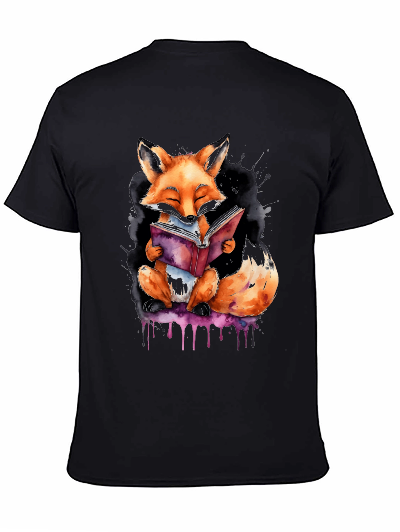 Reading Fox Graphic Tee - Stylish Unisex T-Shirt