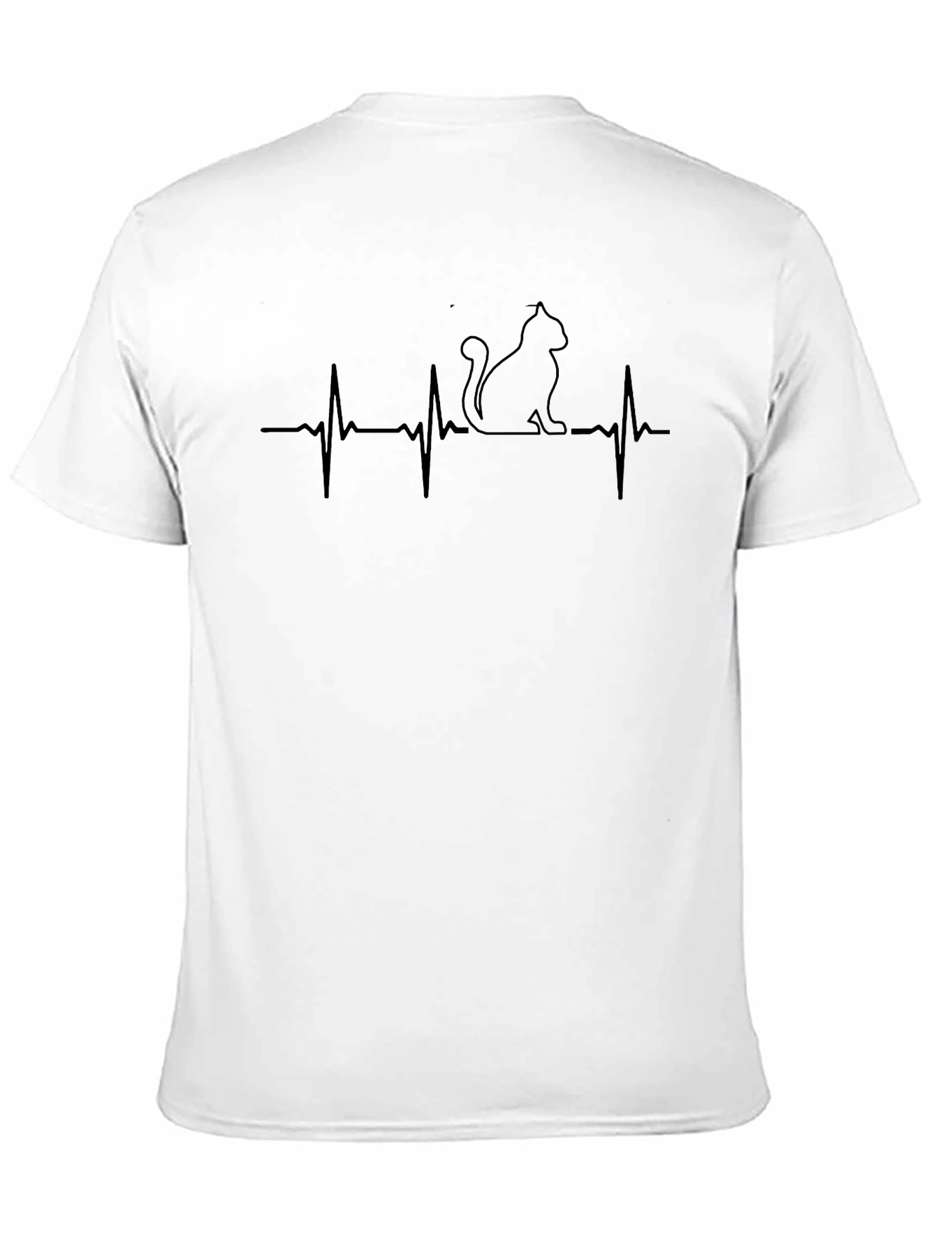 Cat Heartbeat T-Shirt - Purrfect for Cat Lovers
