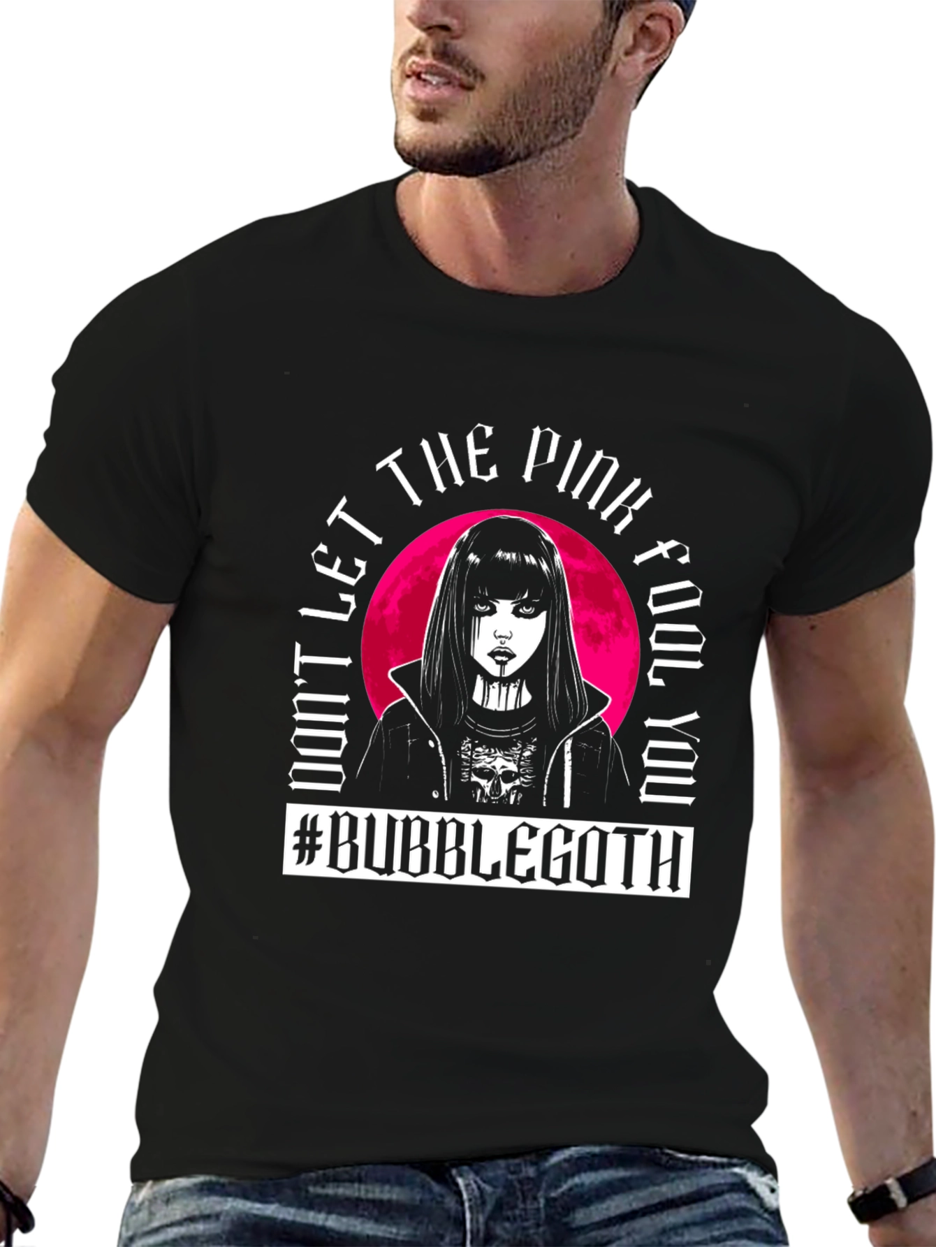 Bubble Goth Graphic Tee - Pink Fool T-Shirt