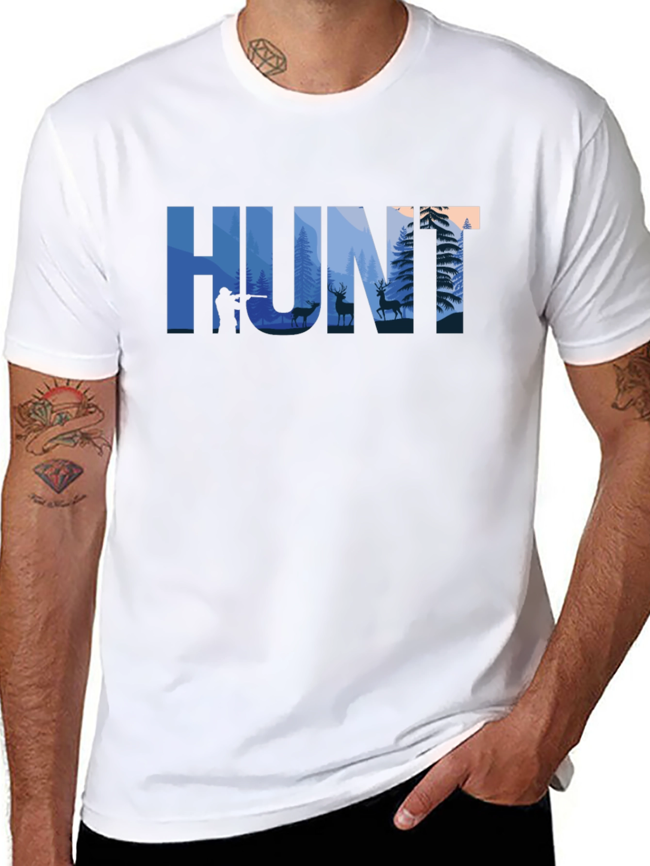 HUNT Graphic T-Shirt - Outdoor Adventure Tee
