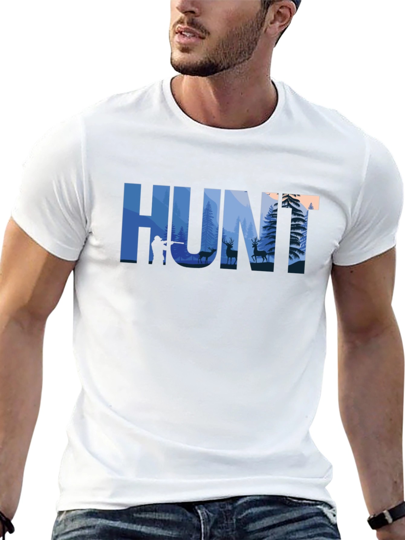 HUNT Graphic T-Shirt - Outdoor Adventure Tee