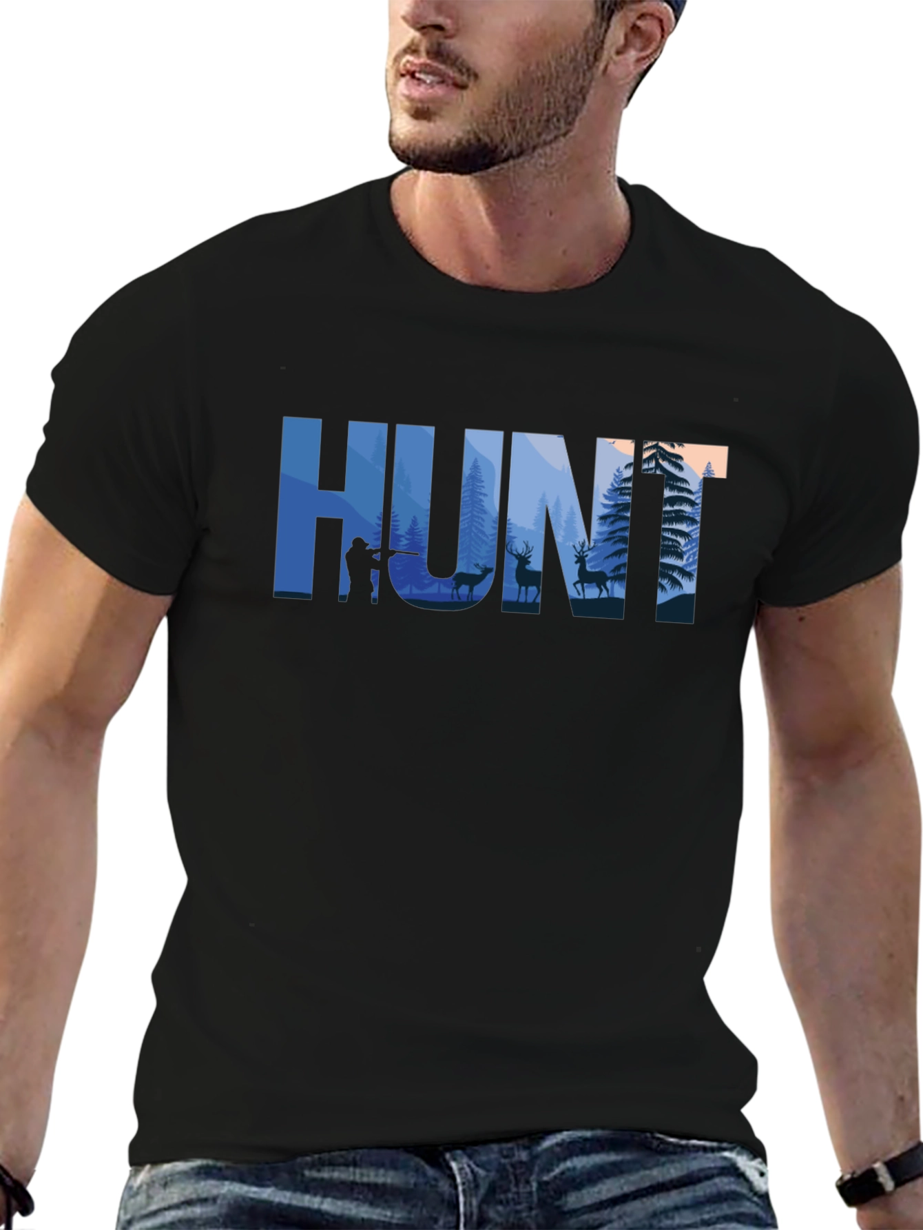 HUNT Graphic T-Shirt - Outdoor Adventure Tee