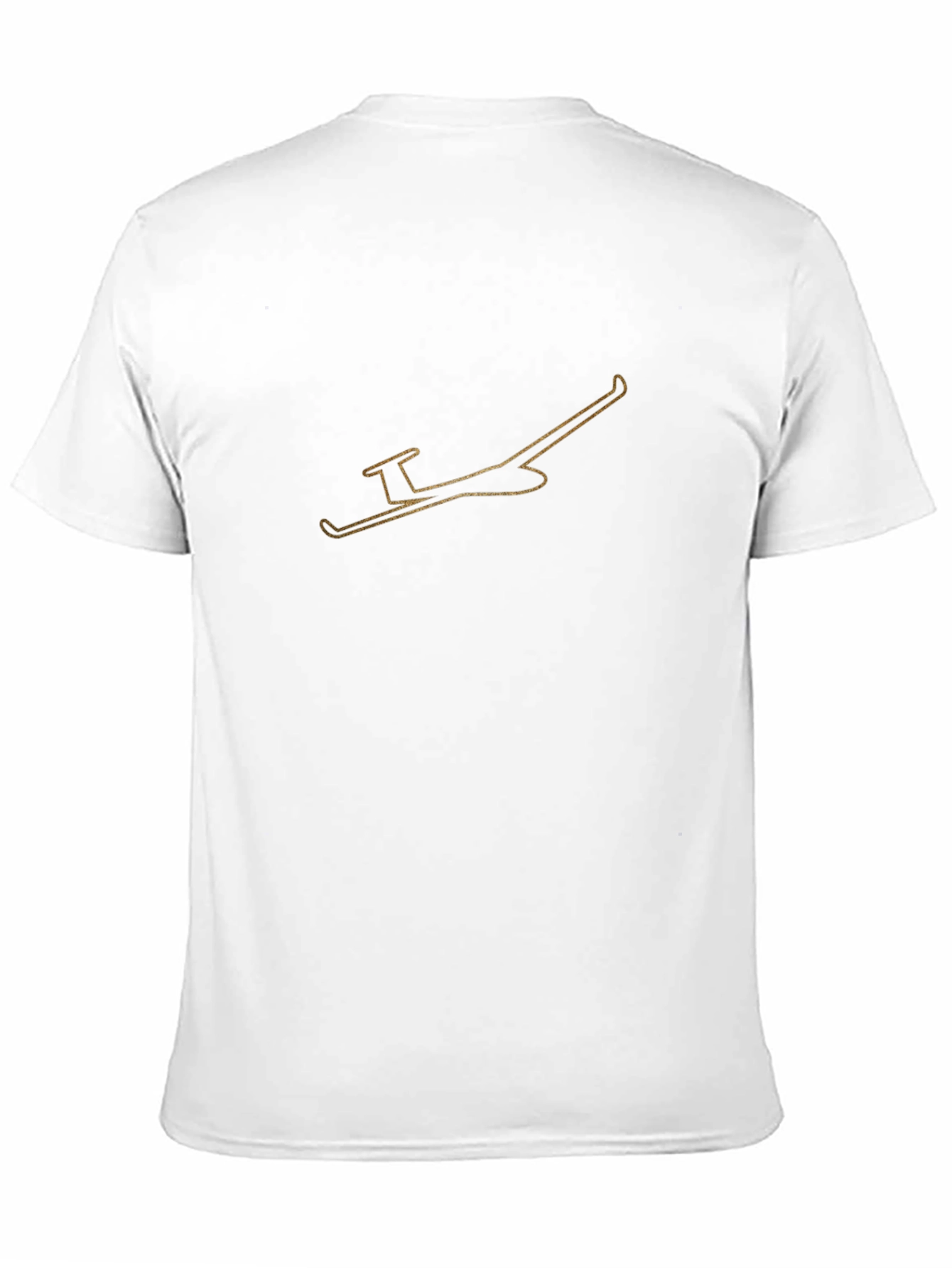 Glider Outline Graphic Tee - Black Cotton Comfort
