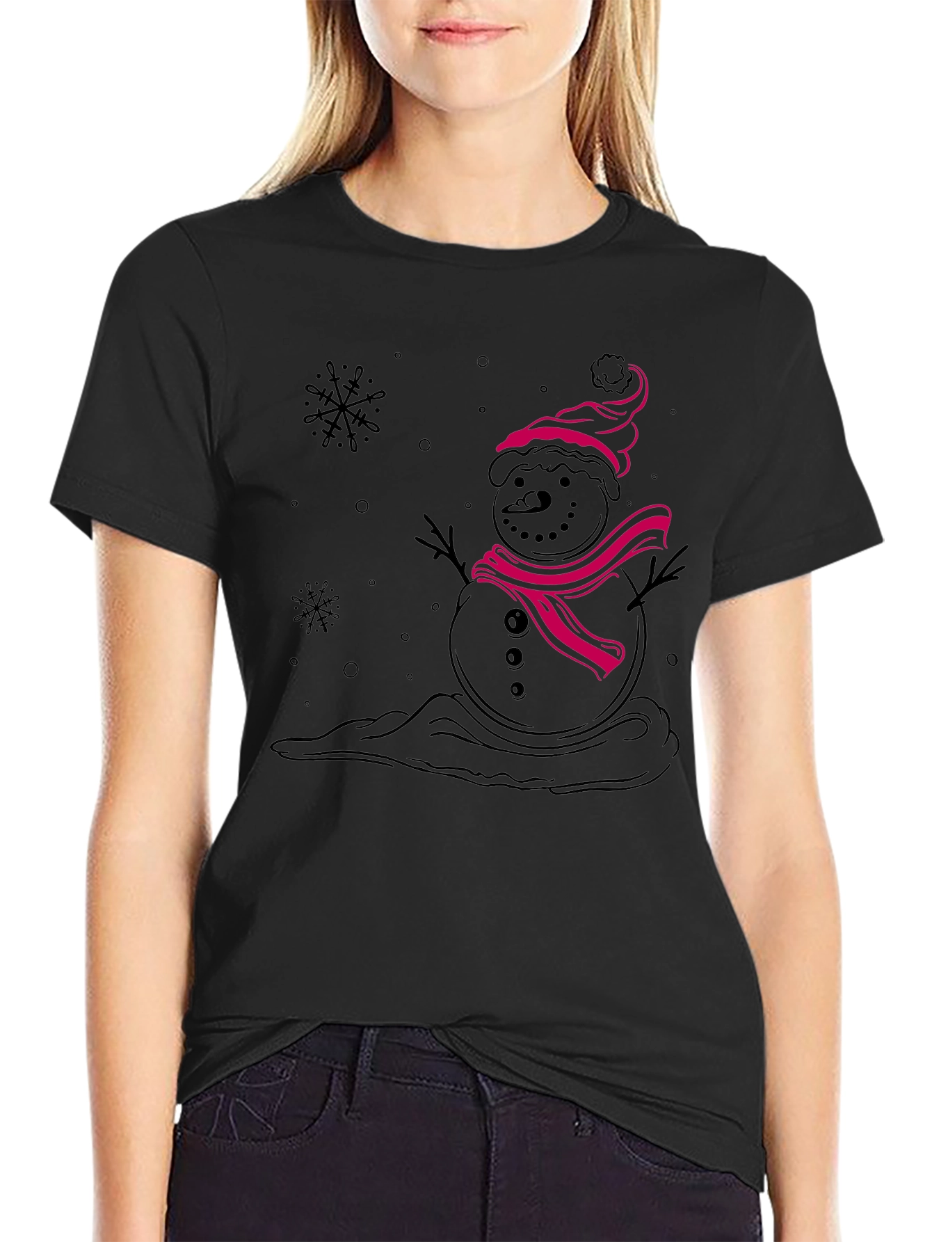 Snowman Graphic Tee - Holiday Fun!
