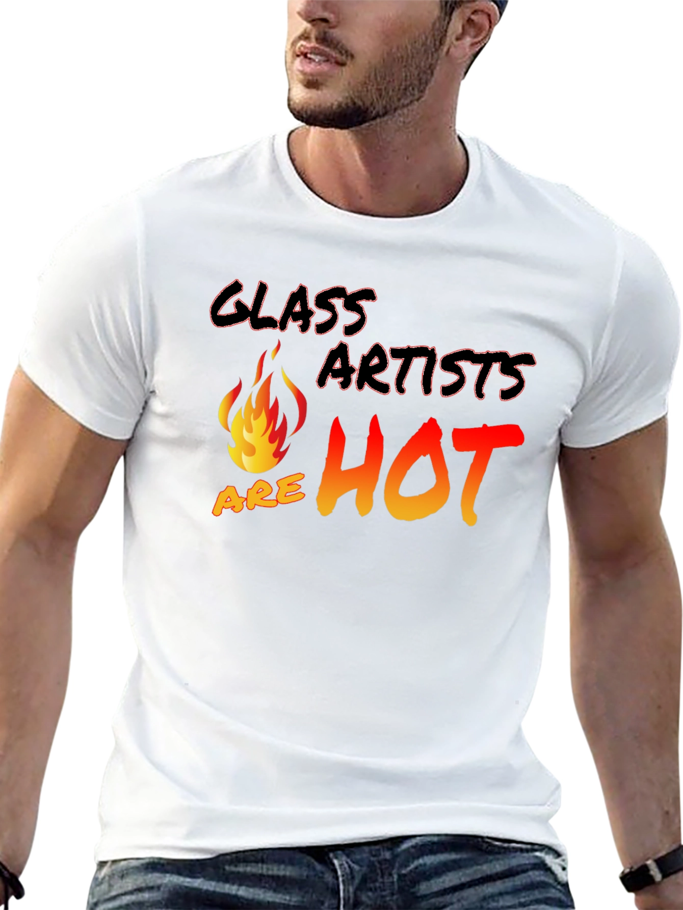 Glass Artists Are Hot Black T-Shirt