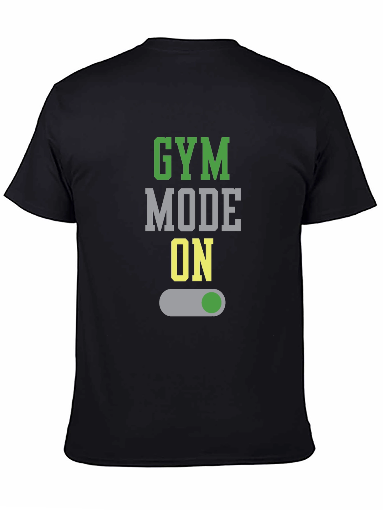 Gym Mode On Graphic Tee - Black