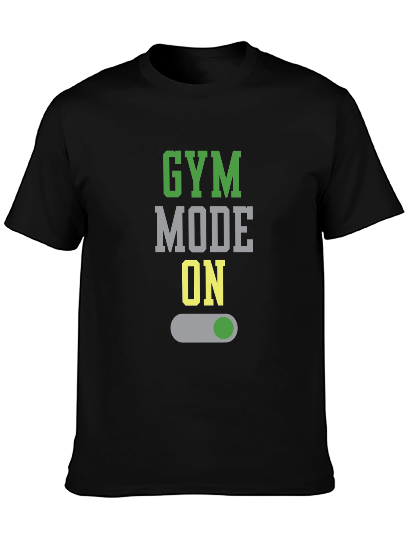 Gym Mode On Graphic Tee - Black