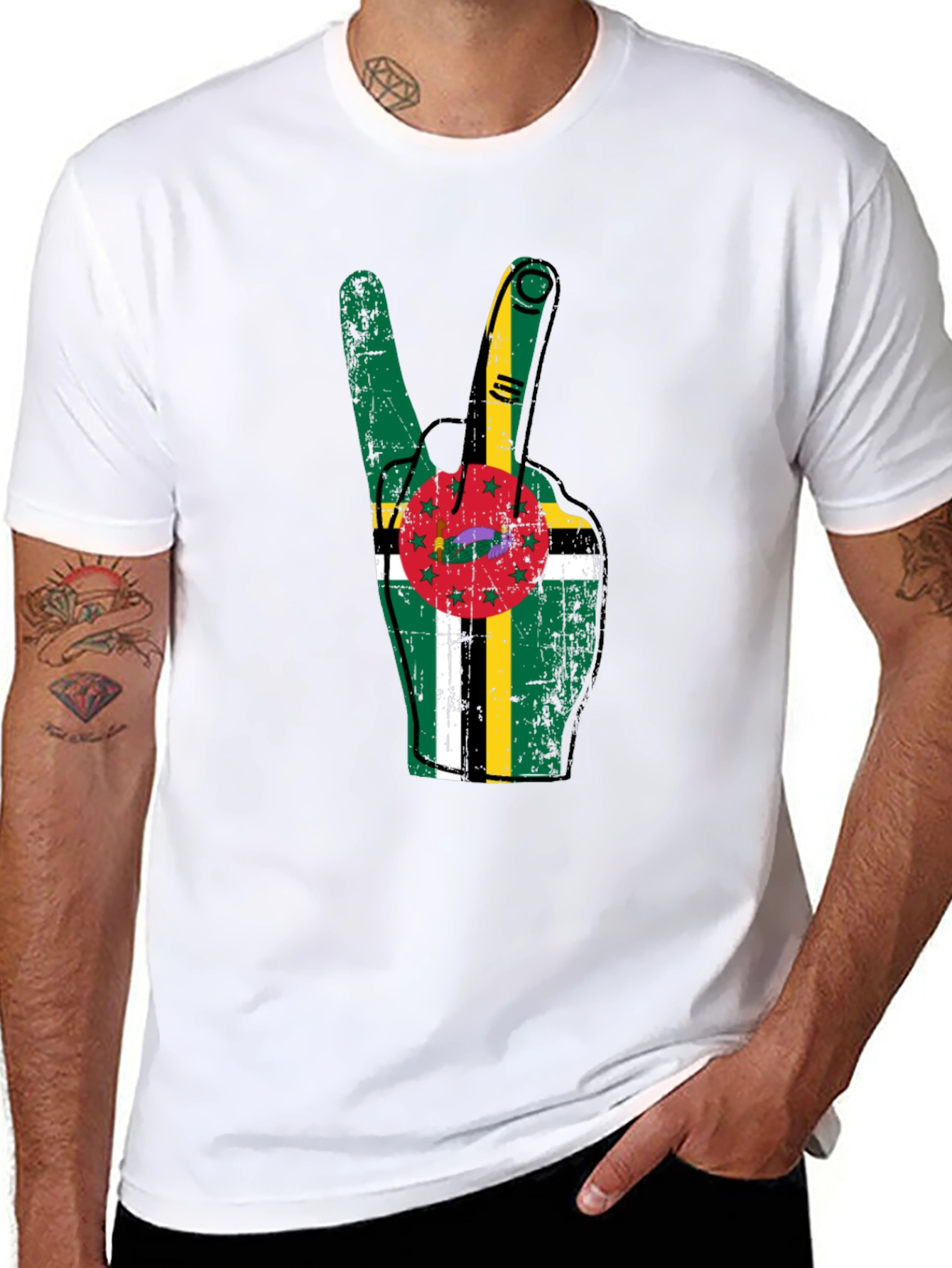 Dominica Peace Sign T-Shirt