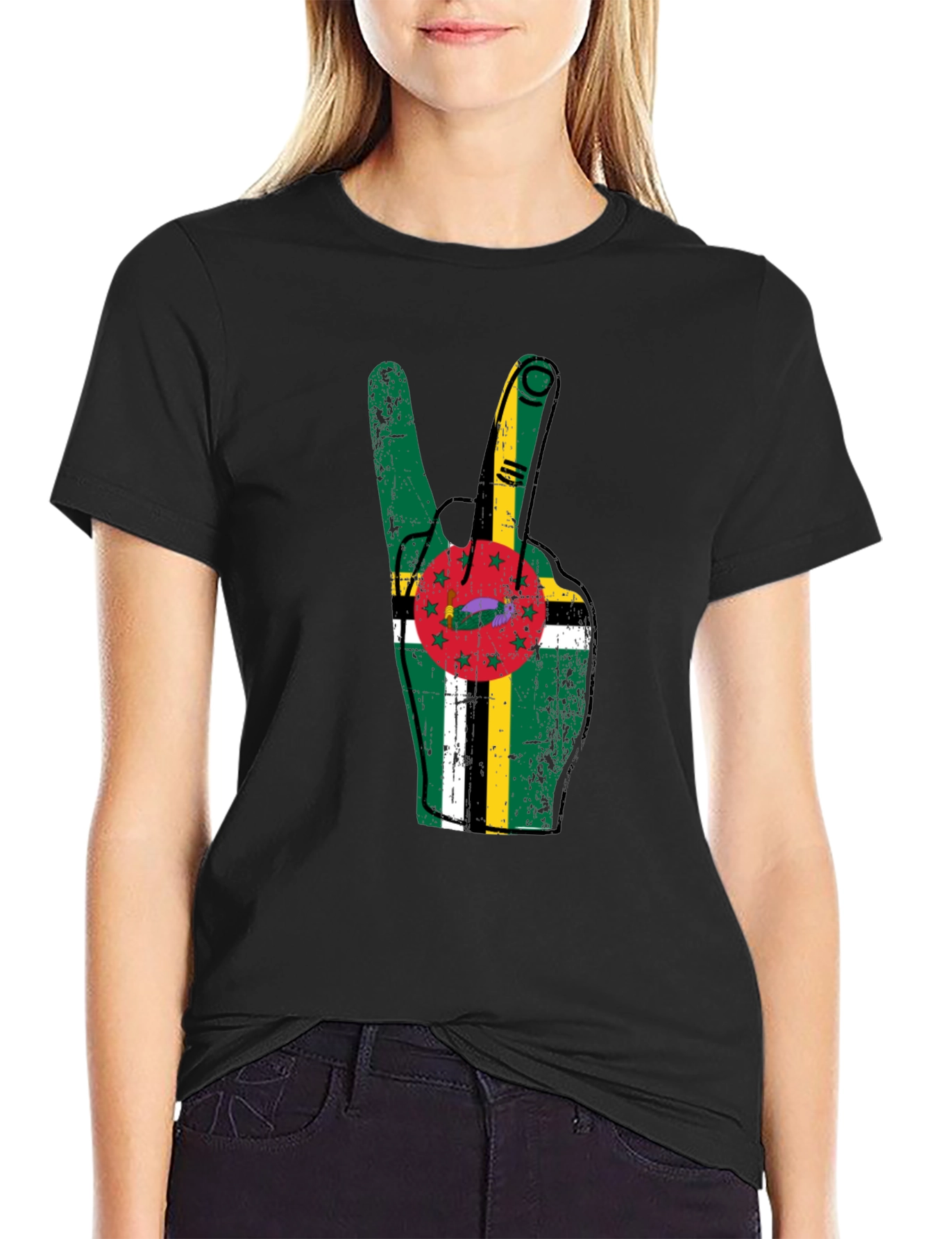 Dominica Peace Sign T-Shirt