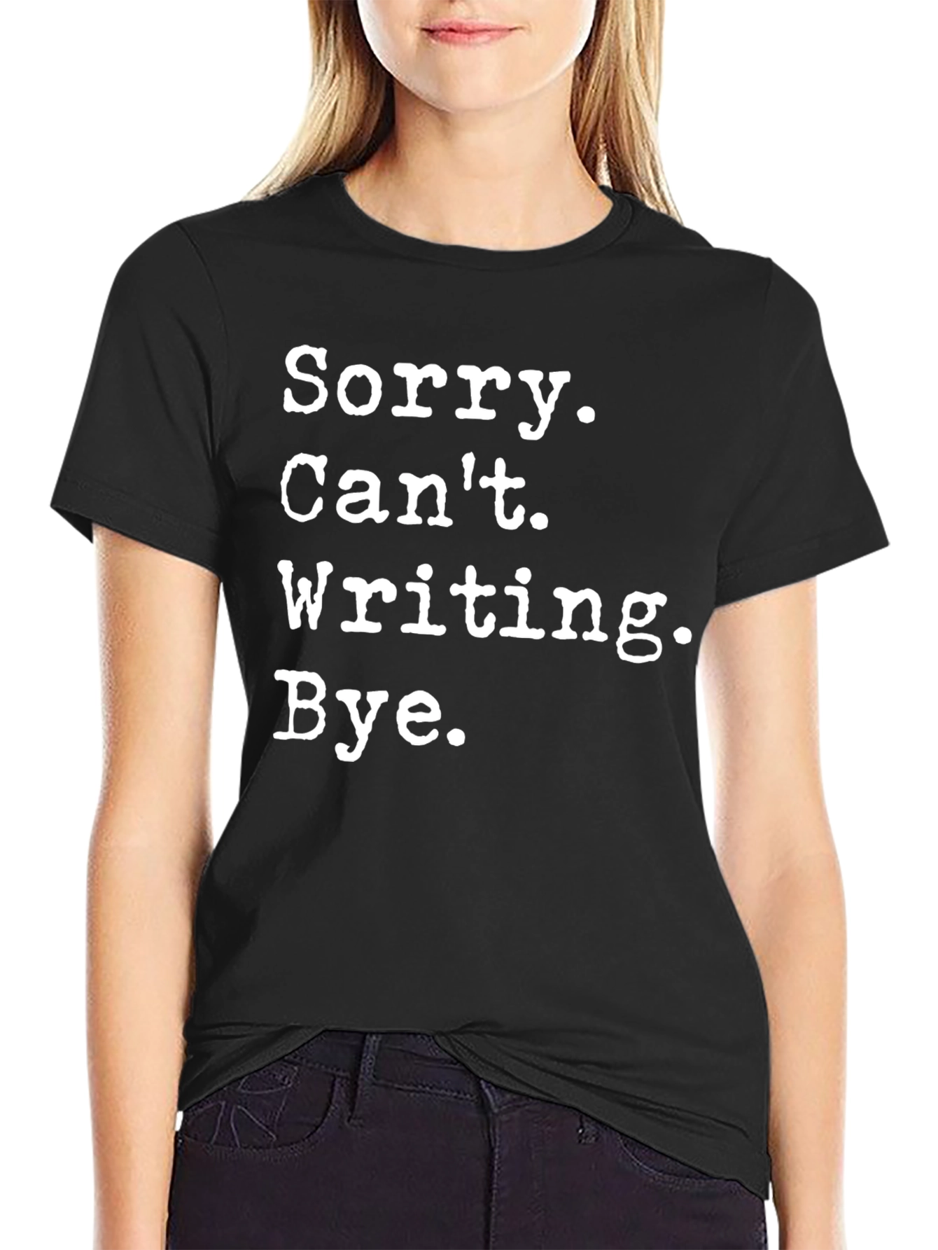 Sorry Cant Writing Tee