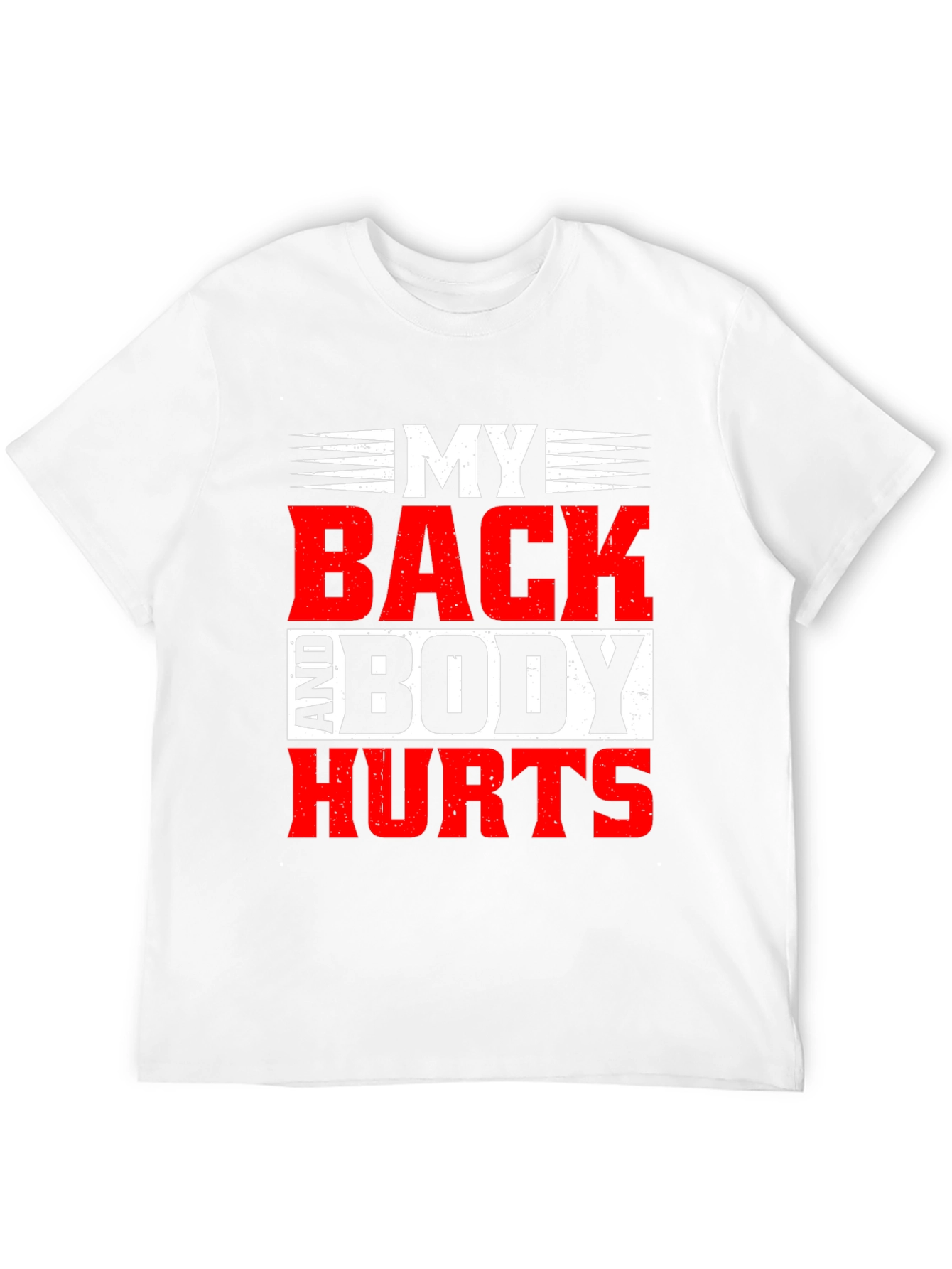 My Back And Body Hurts Graphic Tee - Black