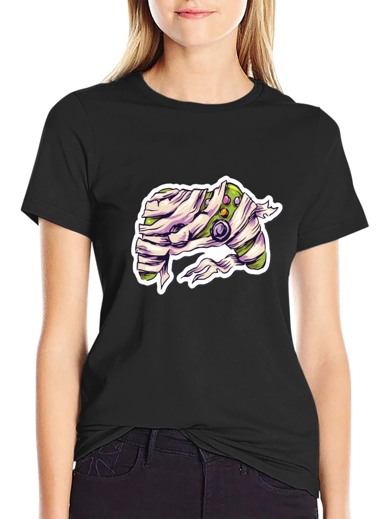 Mummy Controller Graphic T-Shirt - Gamer Halloween Tee