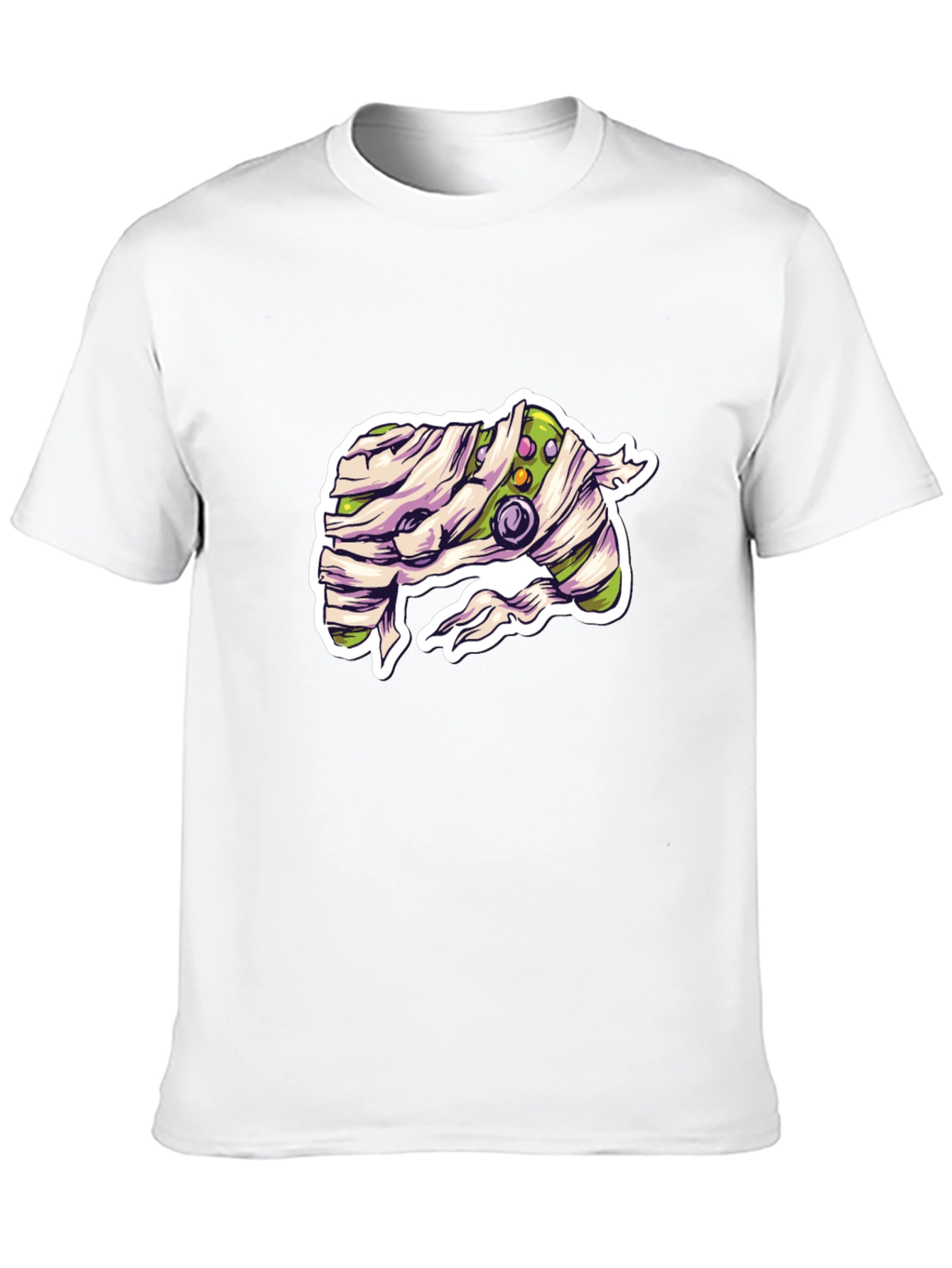 Mummy Controller Graphic T-Shirt - Gamer Halloween Tee