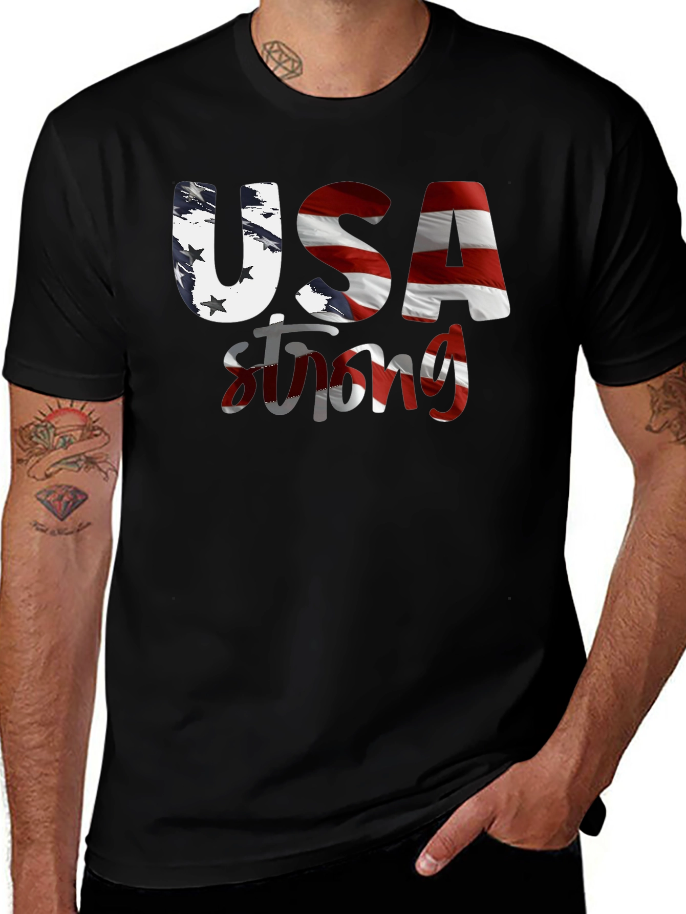 USA Strong Graphic T-Shirt