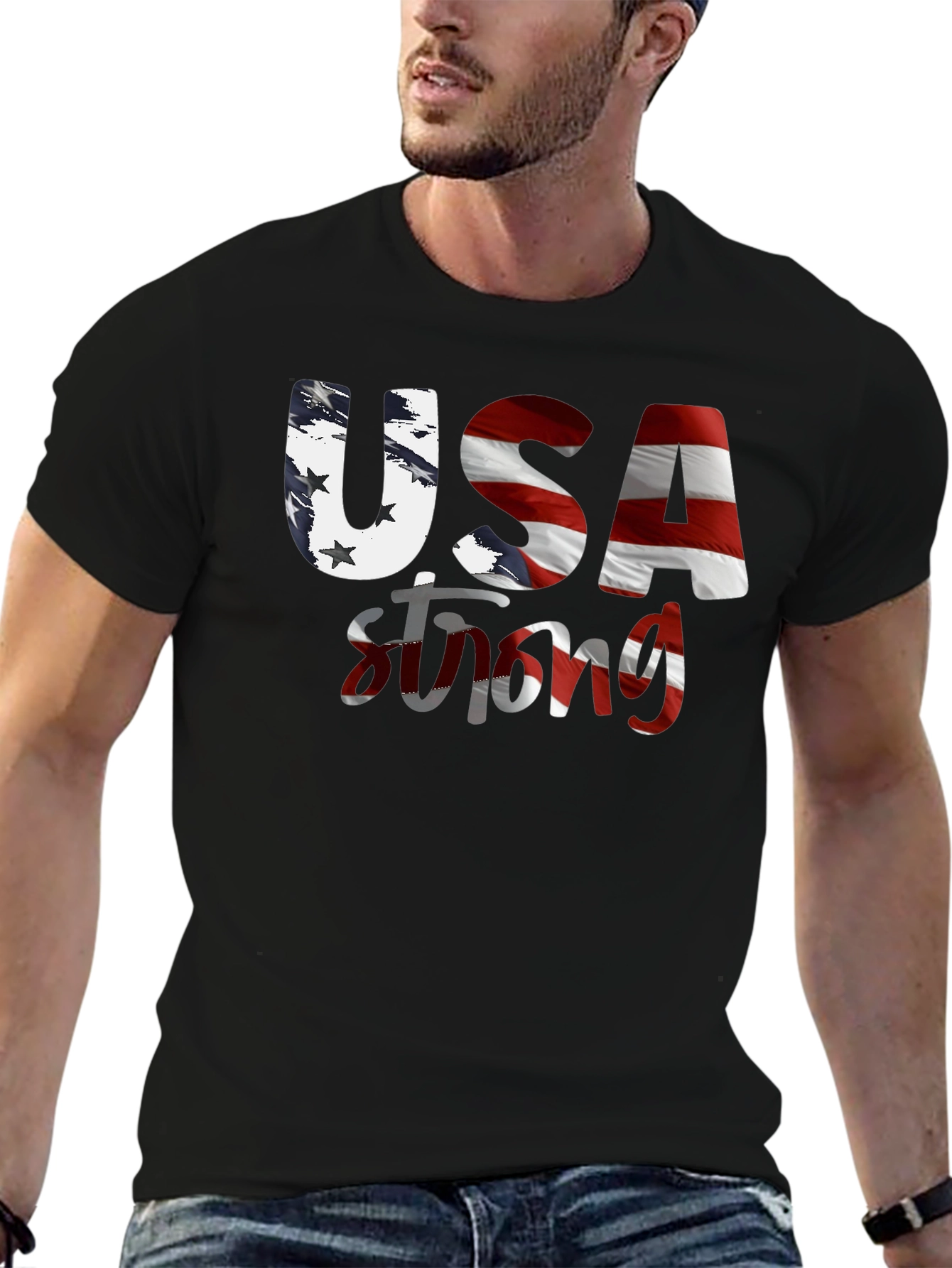 USA Strong Graphic T-Shirt