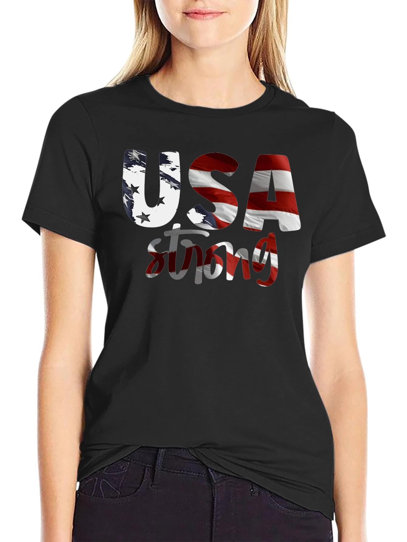 USA Strong Graphic T-Shirt