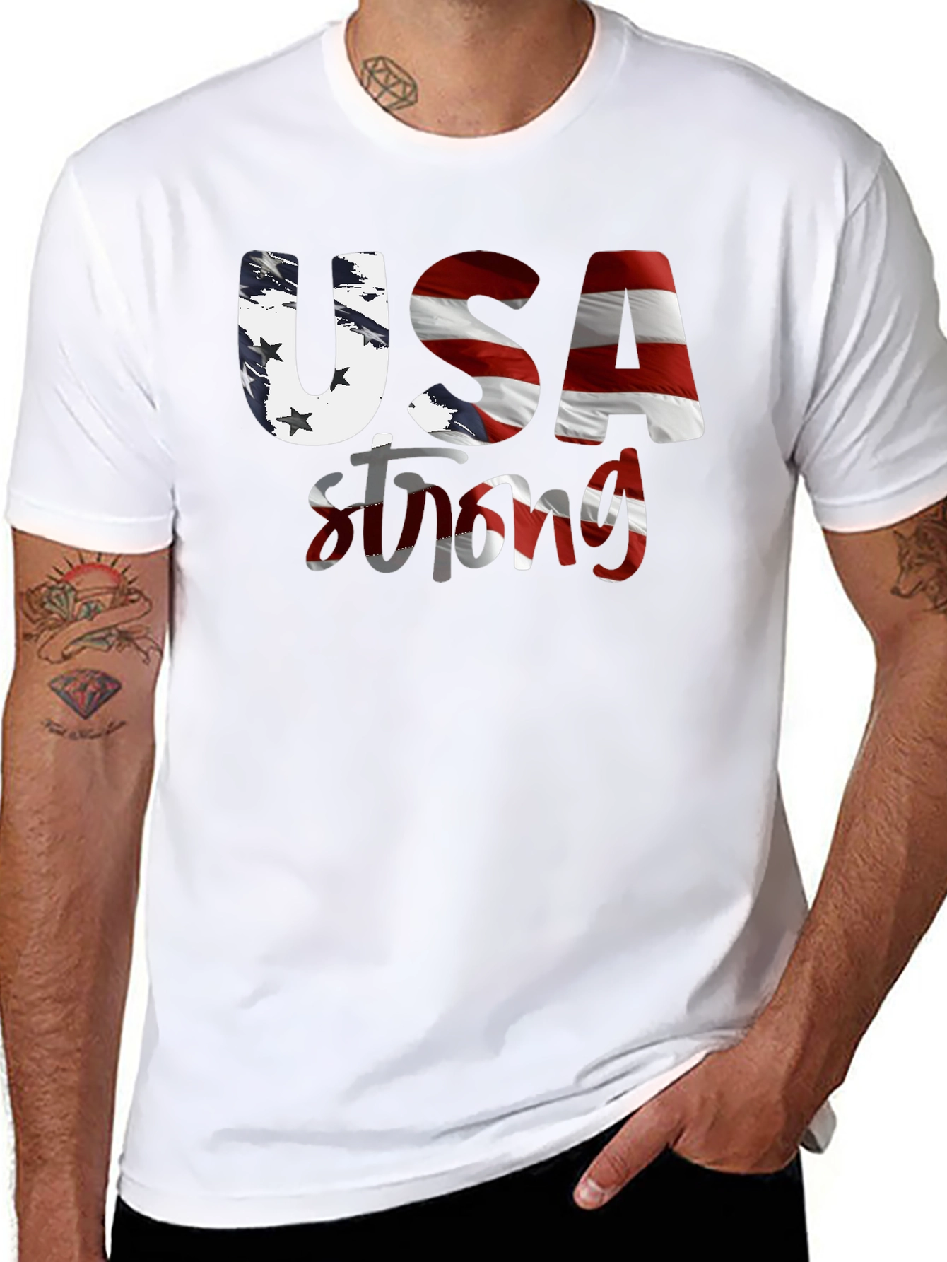 USA Strong Graphic T-Shirt