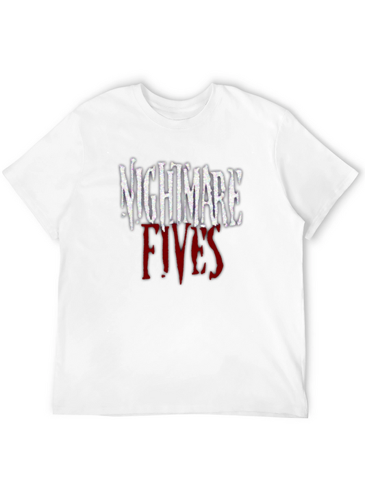 Nightmare Fives Graphic Tee - Dark Horror Style